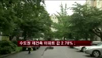 [부동산]수도권 재건축 아파트 값 2.78%↓