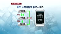 모든 카드사 누적사용액 실시간통보 도입