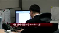 11월 전세자금보증 9천851억원
