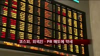 코스피, 외국인·PR 매도에 약세