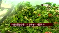 서울 유통 농산물 1% 잔류농약 기준 초과