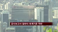 감사보고서 절반이 회계기준 위반