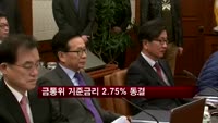 금통위 기준금리 2.75% 동결…"인플레이션 기대심리 낮출 것"