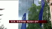 "ECB, 유로화 환율 개입 필요 없어"