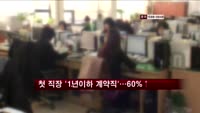 첫직장 '1년이하 계약직'…4년새 60% 증가