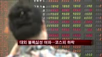 코스피, 대외 불확실성 고조 영향 '하락'