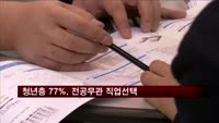 청년층 취업자 10명 중 8명 전공 무관 직업 선택
