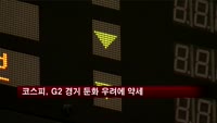 코스피, G2 경기 둔화 우려에 약세