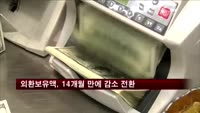 외환보유액 3천274억 달러…14개월 만에 감소 전환