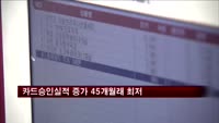 카드승인실적 증가 45개월래 최저