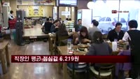 직장인 평균 점심값 6,219원