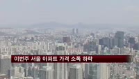 이번주 서울 아파트 가격 소폭 하락