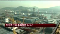 7대 조선사 지난해 총차입금 44% 증가