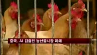 중국, AI 검출된 농산물시장 폐쇄