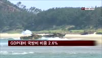 GDP대비 국방비 비중 2.6%…3년만에 가장 높아
