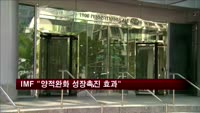 IMF "양적완화, 성장 촉진하는 효과 있다"