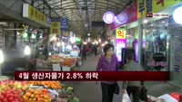 4월 생산자물가 2.8% 하락…3년반 만에 최대폭