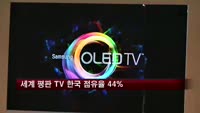 세계 평판 TV 한국 점유율 44%