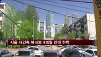 서울 재건축 아파트 4개월 만에 하락