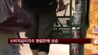 소비자심리지수 한달만에 상승