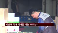 지난해 국내 택배업 매출 3조5천억 원