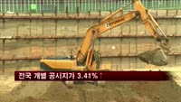 전국 개별 공시지가 3.41%↑…4년 연속 상승