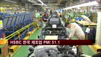 HSBC 5월 한국 제조업 PMI 51.1…"완만한 성장세"