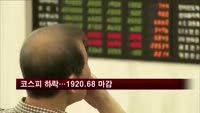 코스피, 외국인 매도 공세로 하락