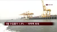 5월 수입물가 1.8%↓…하락폭 6개월만에 최대