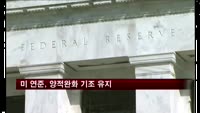미 연준, 양적완화 기조 유지