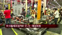 미 6월 제조업PMI 51.9…예상 하회