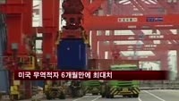 미국 무역적자 6개월만에 최대치