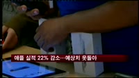 애플 실적 22% 감소…월가 예상치 웃돌아