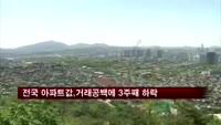 전국 아파트값, 거래공백에 3주째 하락