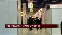 7월 구직급여 신규신청 7만9천 명