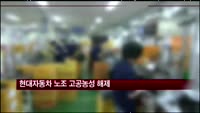 현대자동차 노조 고공농성 해제