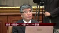 한국은행 기준금리 동결…3개월째 2.5% 유지