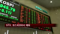 STX, 코스피200서 제외