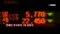 연예인 주식부자 1위 양현석…평가액 2천억원