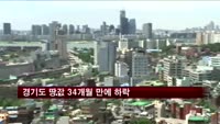 지난달 경기도 땅값 34개월 만에하락