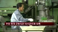 주당 최대 근로시간 52시간으로 단축