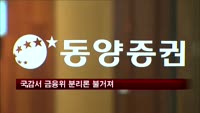 국감서 금융위 분리론 불거져