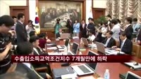 수출입 소득교역조건 지수 7개월 만에 하락