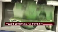 수입 결제 때 달러화 의존도 1년반 만에 최저