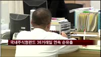 국내 주식형 펀드 36거래일 연속 순유출