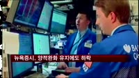 뉴욕증시, 양적완화 유지에도 하락