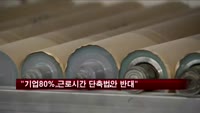 "근로시간 단축법안, 해당기업 10곳 중 8곳 반대"