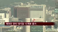 채권단 관리 대기업 13개로 증가