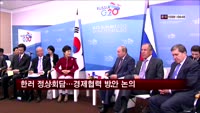 한러 정상회담…경제협력 방안 논의