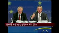 유로존 9월 산업생산 전월대비 0.5% 감소